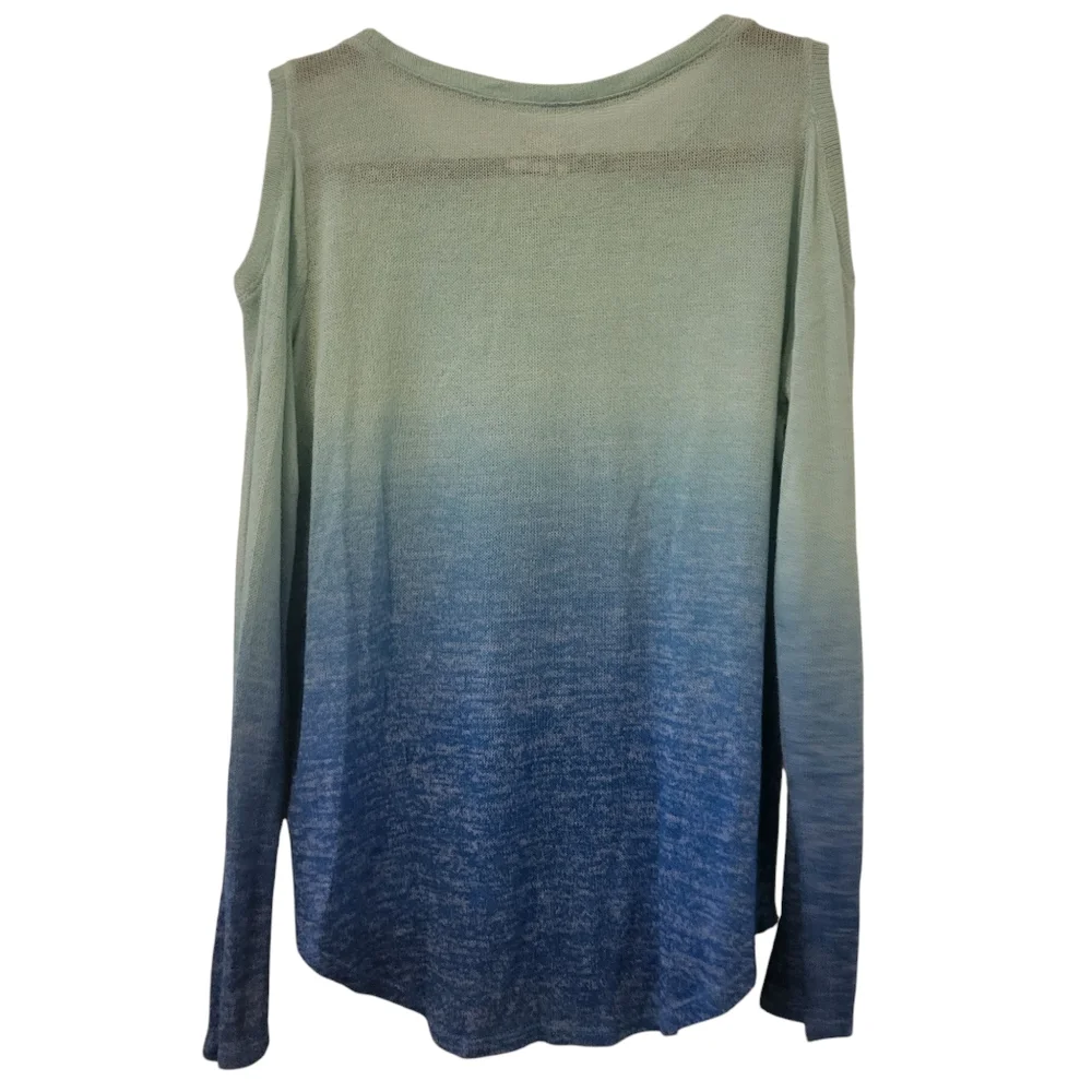 Justice Cold Shoulder Sweater Blue sz 18